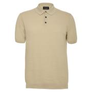 Retro Champagne Polo Skjorte med Puff