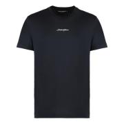 Essensiell Bomull Crew-Neck T-skjorte