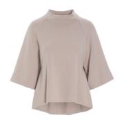 Dusty Quartz A-Linje Strikket Bluse