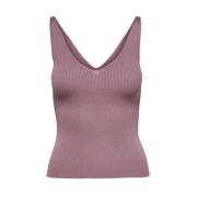 Lilla Ribbestrikket Tank Top