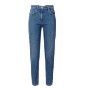 Glitrende Paljett Denim Slim Fit Bukser