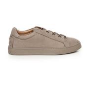 Mørk Beige Nubuk Skinn Sneakers