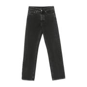 Sorte Straight Jeans med Signaturlogo