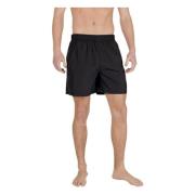 Sort Polyester Casual Shorts