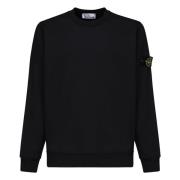 Svart Crew Neck Logo Sweatshirt