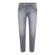 Svarte Jeans Klassisk Fem-Lommers Design