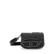 Svart Crossbody-veske med Ovalt D-logo