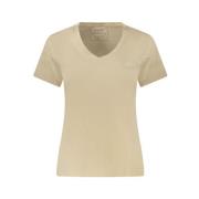 Beige Bomull Dame Topp