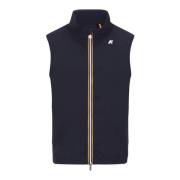 Blå Stretch Nylon Jersey Gilet Kåpe