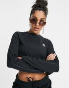adidas Originals 'Relaxed Risqué' long sleeve top in black