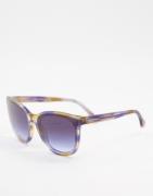 Emporio Armani chunky frame sunglasses-Grey