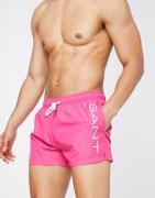 GANT swim shorts in pink with side logo