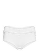 Double Pack: Brazilian Hipster Shorts Trimmed With Lace White Esprit B...