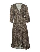 Snakey Alva Dress Brown Becksöndergaard