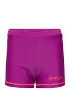 Log Uva Girls Swim Shorts Purple ZigZag