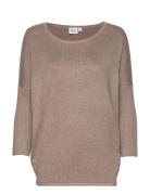 A2561, Milasz R-Neck Pullover Beige Saint Tropez