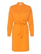 Slfkikki-Tonia Ls Short Dress B Orange Selected Femme