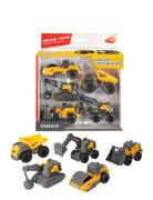 Volvo - Construction 5 Pack Yellow Dickie Toys