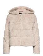 Onlmisty Fur Hooded Jacket Otw Beige ONLY