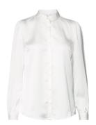 Viellette Satin L/S Shirt - Noos White Vila
