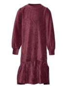 Sgkayla Velvet Rib Dress Burgundy Soft Gallery