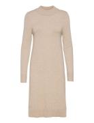 Viril Crew Neck L/S Midi Dress - Noos Beige Vila