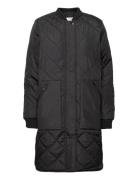 Slfnatalia Quilted Coatoozt Black Selected Femme