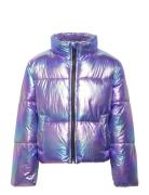 Kmgceline Metallic Short Puffer Otw Purple Kids Only