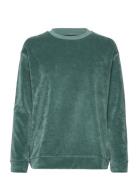 Martha Organic Cotton Velour Sweatshirt Green Lexington Clothing