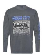 Poison City Ls Tee Grey NEUW