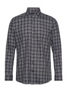 Slhregtimor Shirt Ls Cut Away Check Ex Navy Selected Homme