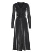 Dress Metallic Jesery Black ROTATE Birger Christensen