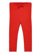 Rib Jersey Leggings W. String Red Copenhagen Colors