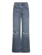 D2. Hw Relaxed Straight Rip Jeans Blue GANT
