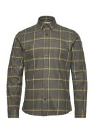 Checked Twill Shirt L/S Green Lindbergh