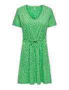 Onlmay S/S V-Neck Short Dress Jrs Noos Green ONLY