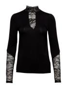 Cupoppy Lace Blouse Black Culture