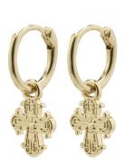 Dagmar Recycled Huggie Hoop Earrings Gold-Plated Gold Pilgrim