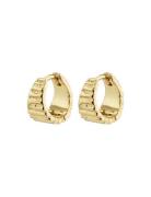 Jemma Huggie Hoop Earrings Gold Pilgrim