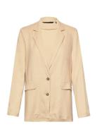 Vmmymilo Ls Blazer Wvn Ga Beige Vero Moda