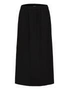 Slftinni-Relaxed Mw Midi Skirt B Noos Black Selected Femme
