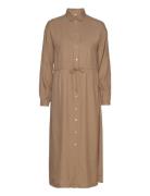 Kadahlia Shirt Dress Brown Kaffe