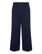Culotte Trousers With Blended Viscose Navy Esprit Casual