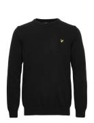 Crew Neck Lambswool Blend Jumper Black Lyle & Scott