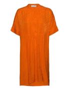 Slfabienne-Viola Ss Over Dress B Orange Selected Femme