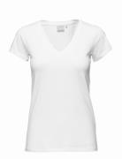 Rena V Tshirt Kntg White InWear