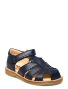 Sandals - Flat - Closed Toe - Blue ANGULUS