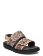 Sandals - Flat - Open Toe - Op Patterned ANGULUS