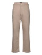 Crisp Twill Silas Pants Beige Mads Nørgaard