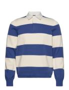 George Knitted Rugger Blue Morris